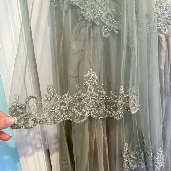 estelle’s montage bridal olive mother of the bride dress - Picture 5 of 7